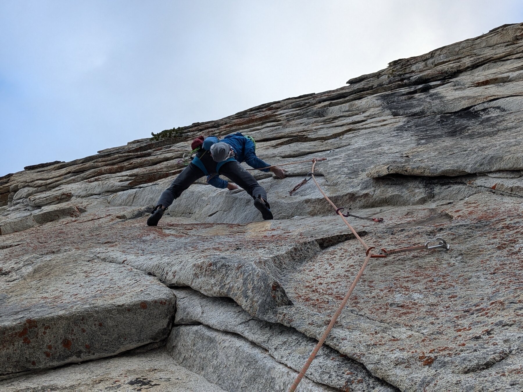 Michal Matyjasik leading Pika Paradise on Storm Dome